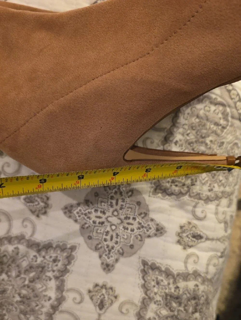 Steve Madden Taupe Over-the-Knee Peep-Toe Stiletto Boots